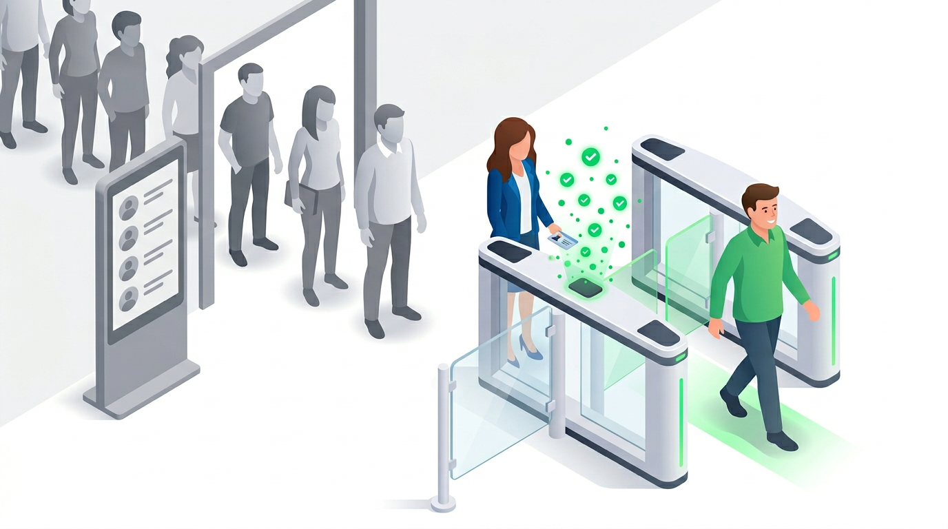 Illustration of arrival operations and performance tracking